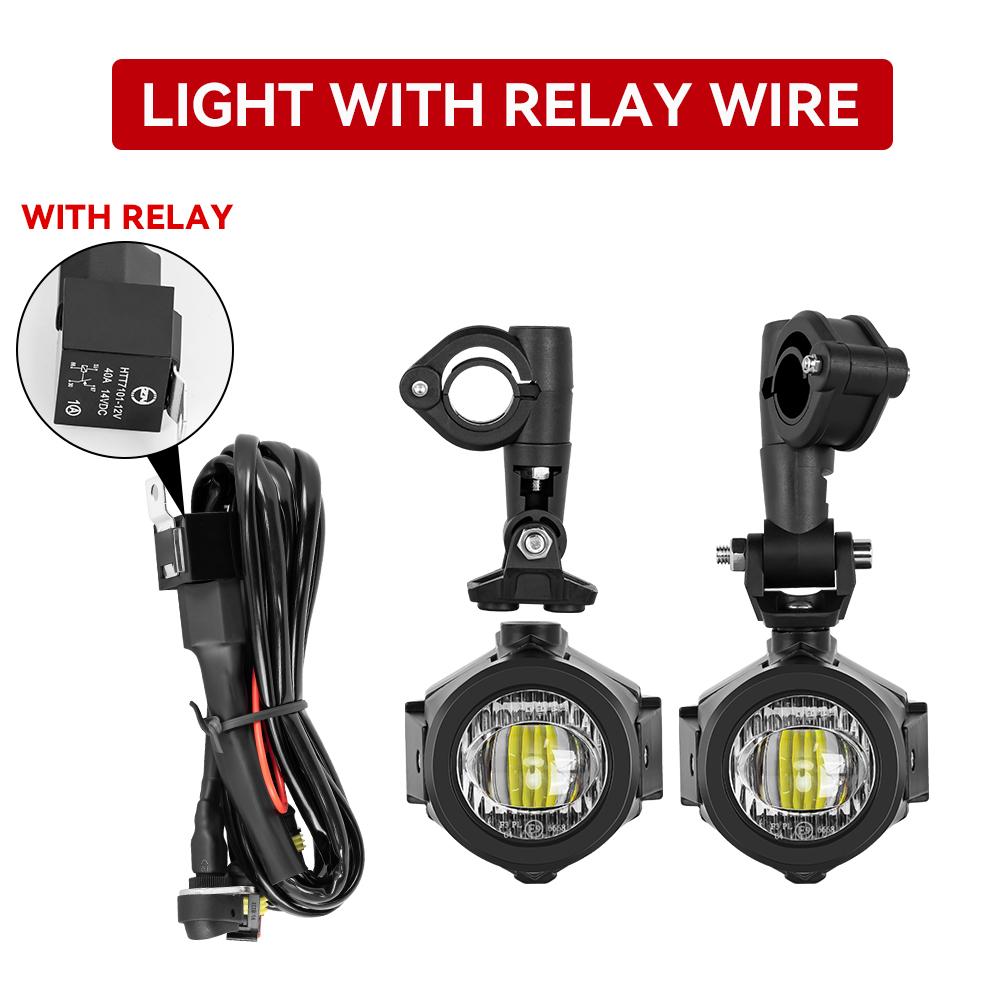 Мотоциклетные светодиодные вспомогательные фары Противотуманная фара в сборе Для BMW R1200GS F800GS F700GS F650 K1600 G310GS Передняя фара Фары для вождения
