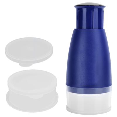 Ручной измельчитель ручной пресс для чеснока, имбиря, чеснока, резак для дома с 2 шт. Пластиковая коробка, синий