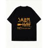 Белая футболка оверсайз Salem 1692 Они пропустили одну ведьму принт метлы повседневный летний топ для женщин и девушек