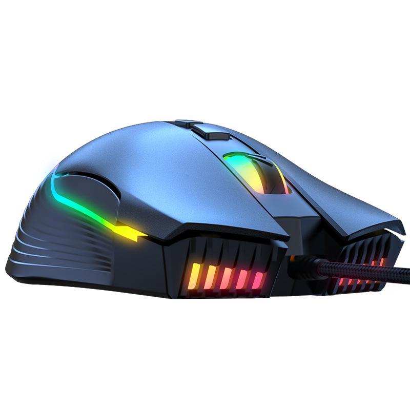 Проводная игровая мышь Cross-Border CW905 RGB: Определение макроса из 7 клавиш для улучшенного игрового процесса
