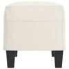 Cream Bench 70 x 35 x 41 cm Faux Leather