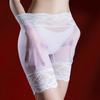 Очаровательные кружевные шелковистые прозрачные чулки-трусики средней посадки для мужчин и женщин