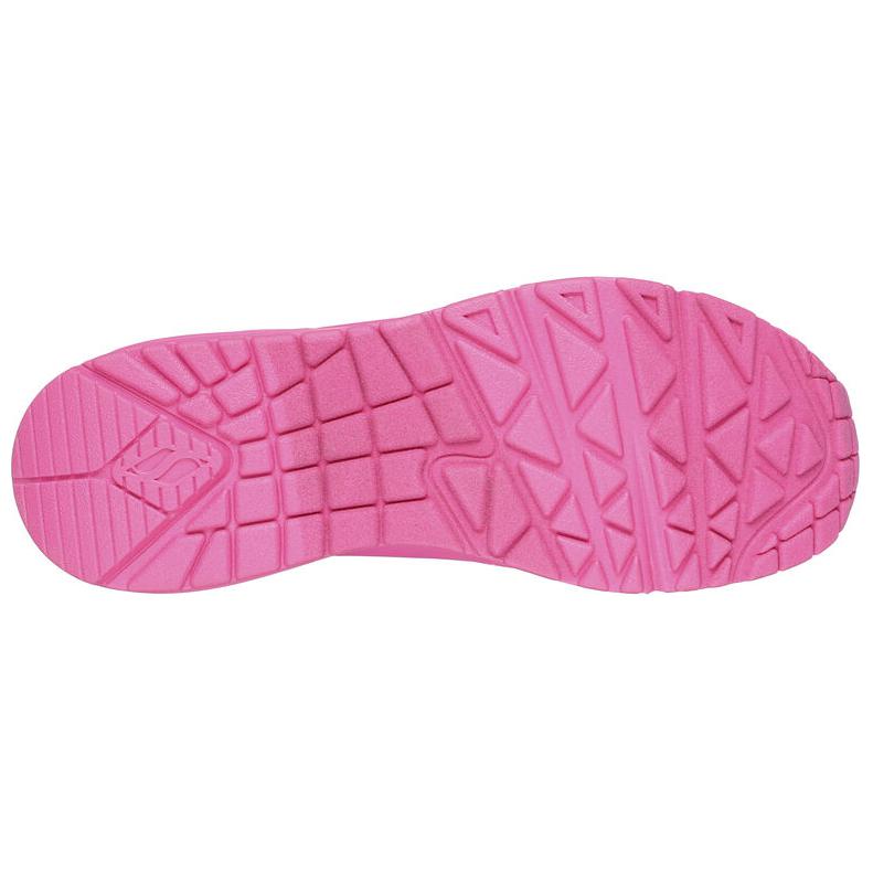 Skechers Uno Stand On Air Мягкие Удобные Низкие Повседневные Кроссовки Женские Розовый 73690-HTPK