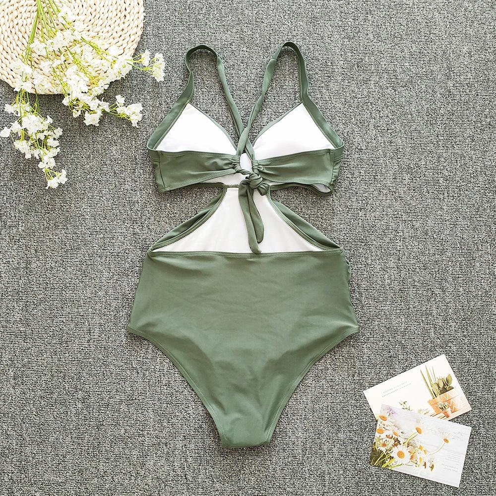 Цельный купальник-танкини с лямкой на шее, большие размеры, бразильский пляжный купальный костюм с пуш-ап, боди с высокой талией, монокини, бикини