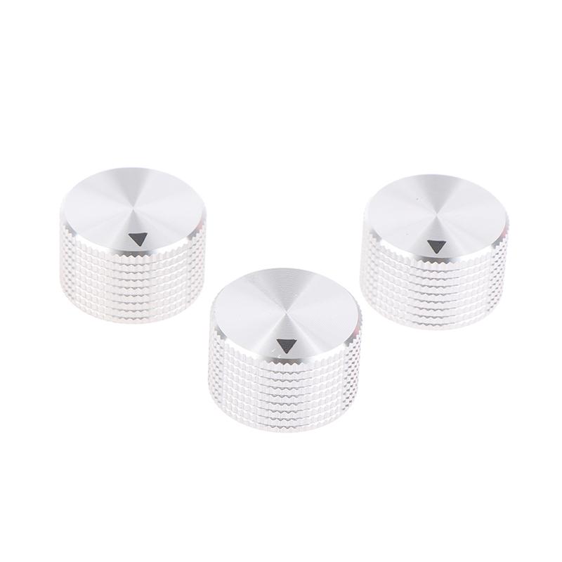 Серебряная алюминиевая ручка громкости с отверстием 6 мм 25 мм * 15 мм крышка ручки потенциометра