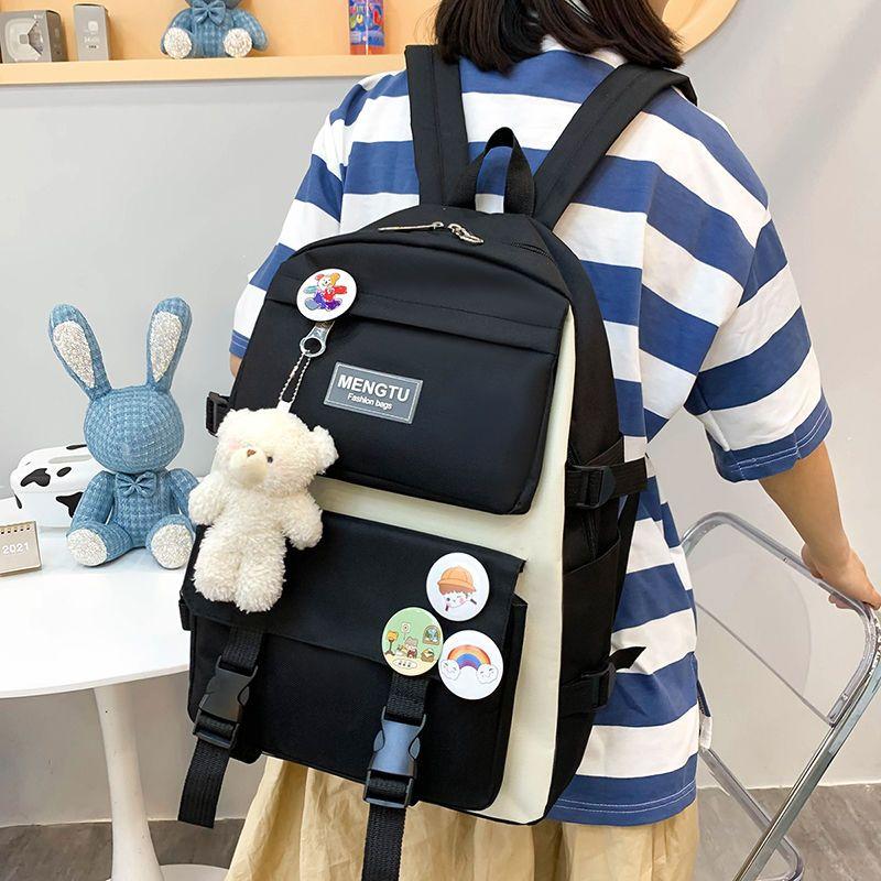 Сумка студенческий легкий рюкзак маленький свежий милый рюкзак для девочек и мальчиков большой емкости школьный портфель для старшей школы