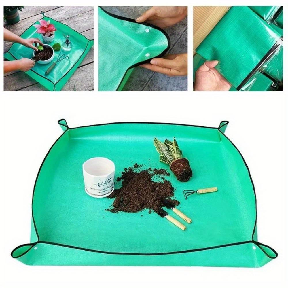 1pcs Planting Mat 100cm Gardening Potting Pad Foldable Garden Plant Flower Pot Transplanting Waterproof Mats