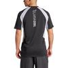 adidas SS25 Одежда Удобная футболка с коротким рукавом Мужские топы Черный Светло-серебристый KB9739