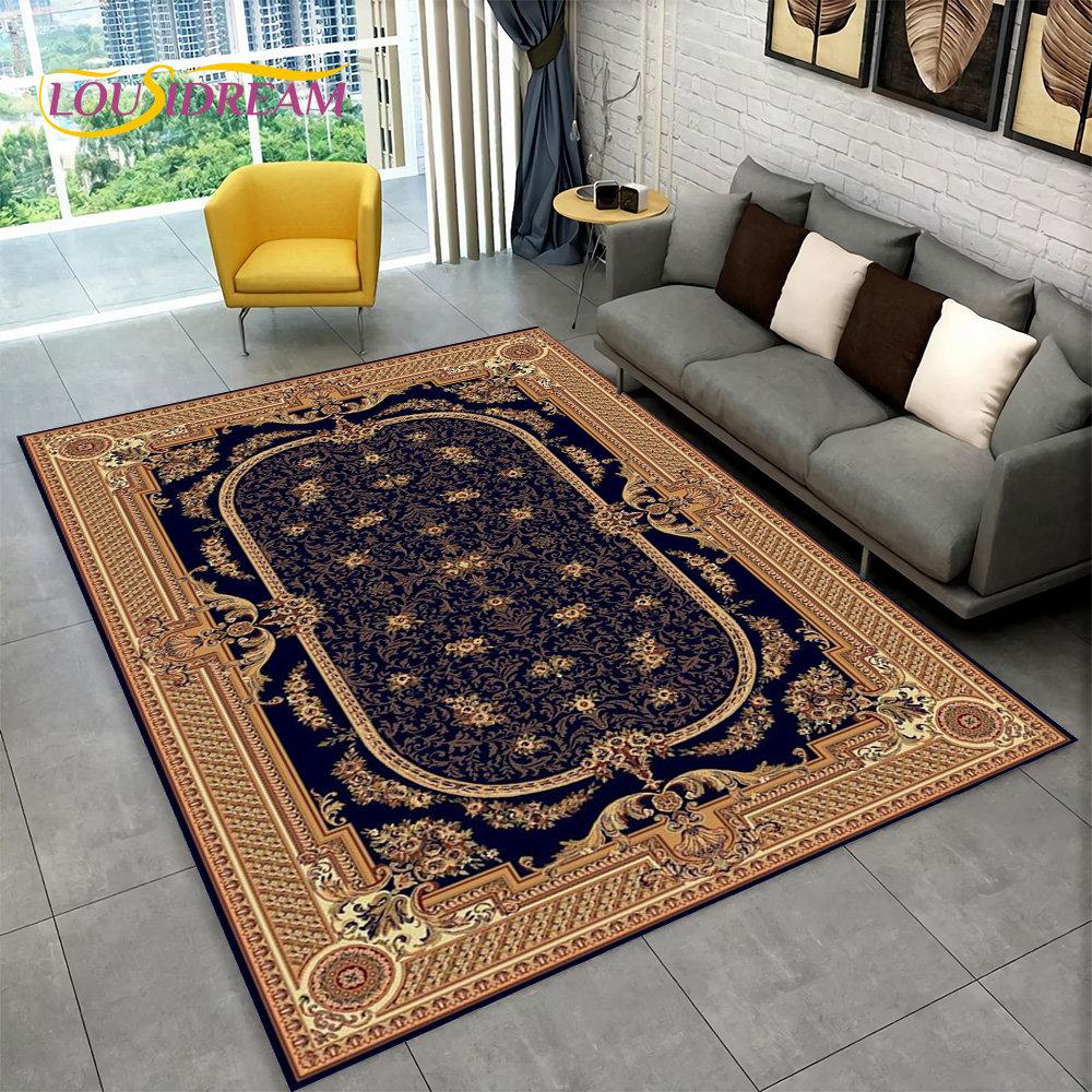 Турецкий персидский богемный коврик, большой ковер, ковер для гостиной, спальни, дивана, коврик для украшения, детский нескользящий напольный коврик