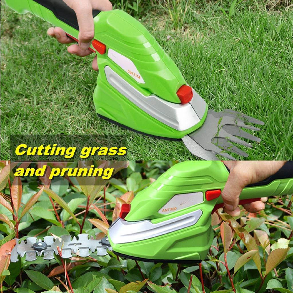 Portable Electric Lawn Mower Cordless Grass Shear Rechargeable Trimmer Pruning Shear Garden Power Tools Pruner Machine