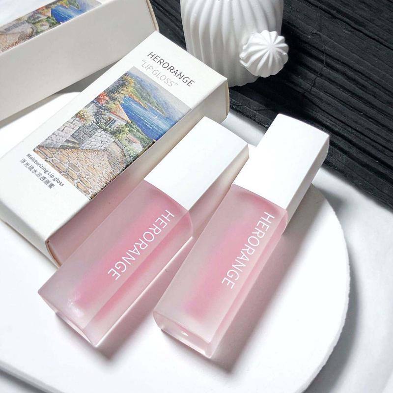 HER ORANGE ~ Floating Light Lucid Water Freeze Sensation Блеск для губ Увлажняющий увлажняющий крем для губ Осветляющий линии губ Женская помада