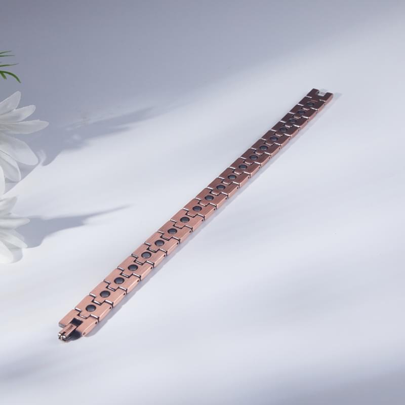 Trendy Healthy Energy Bio Magnetic 99.99 Pure Copper Bracelet for Pain Treatment Great Gift Idea Jewelry