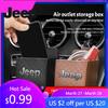 For Jeep 1Pcs Car Storage Bag Car Air Outlet Debris Organizer For Jeep Grand Cherokee Wrangler JK Gladiator Compass Renegade