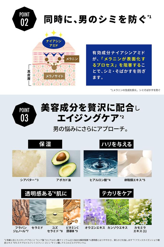 Крем для век NULL для мужчин, Сыворотка для мужчин из Японии, Против морщин, Отбеливание, Ниацинамид, Квазилекарственное средство