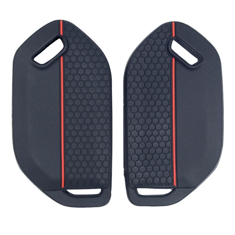 Key Fob Protector Cover Silicone Car Key Case Waterproof Remote Key Cover Honeycomb Texture Shell Case