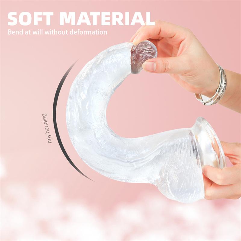 Остроконечная головка Король Симуляция Очень большой Супер длинный Толстый Дилдо Головка Маленькое тело Толстый пенис Товары для взрослых