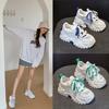 Кроссовки женские белые весна-лето студенческие туфли туфли на платформе маленькие белые туфли