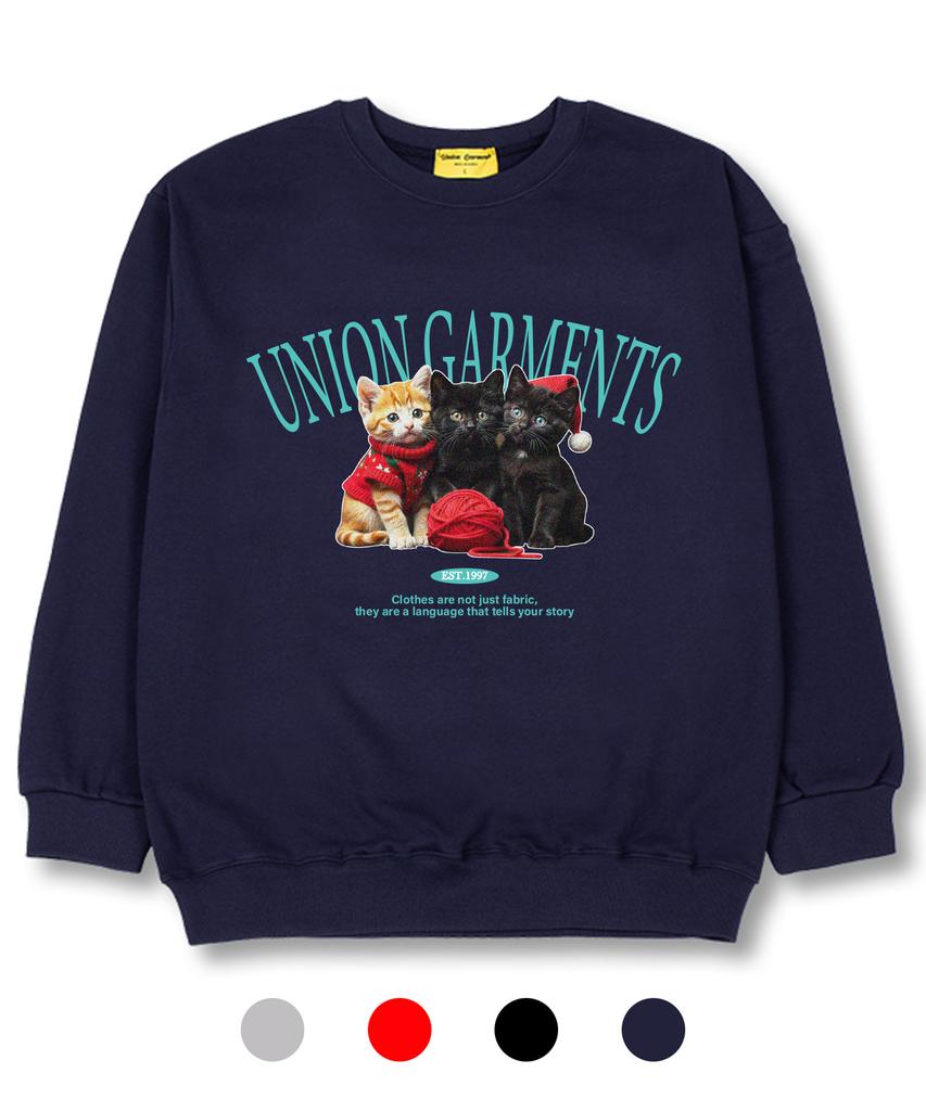 UNION GARMENTS Babycat French Terry Oversized Sweatshirt