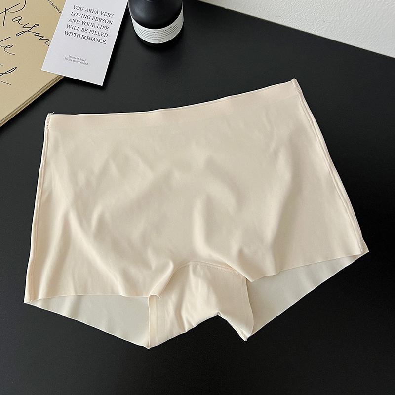 Ice Silk Seamless Anti-Exposure Underwear: Antibacterial, Anti-Embarrassment Leggings for Summer 2024