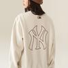 New MLB Sweatshirt Winter Unisex Ivory White 3AMTB0716-50CRS