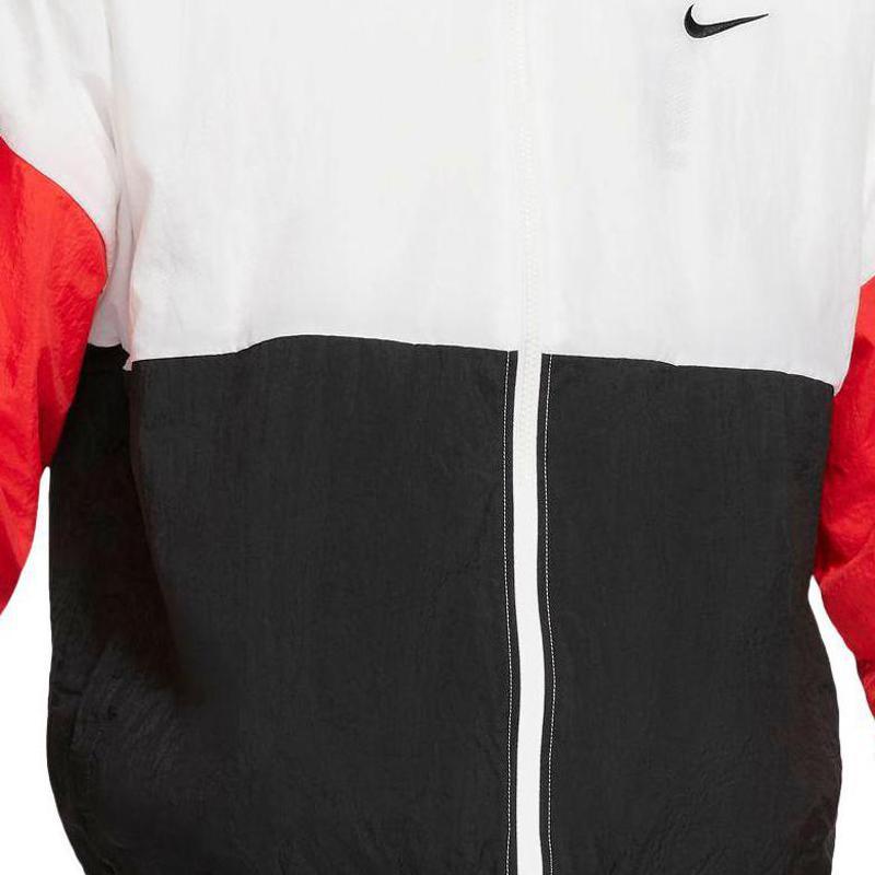 Nike Повседневная спортивная куртка на молнии с воротником-стойкой с цветными блоками, мужские куртки, разноцветные CW7348-101