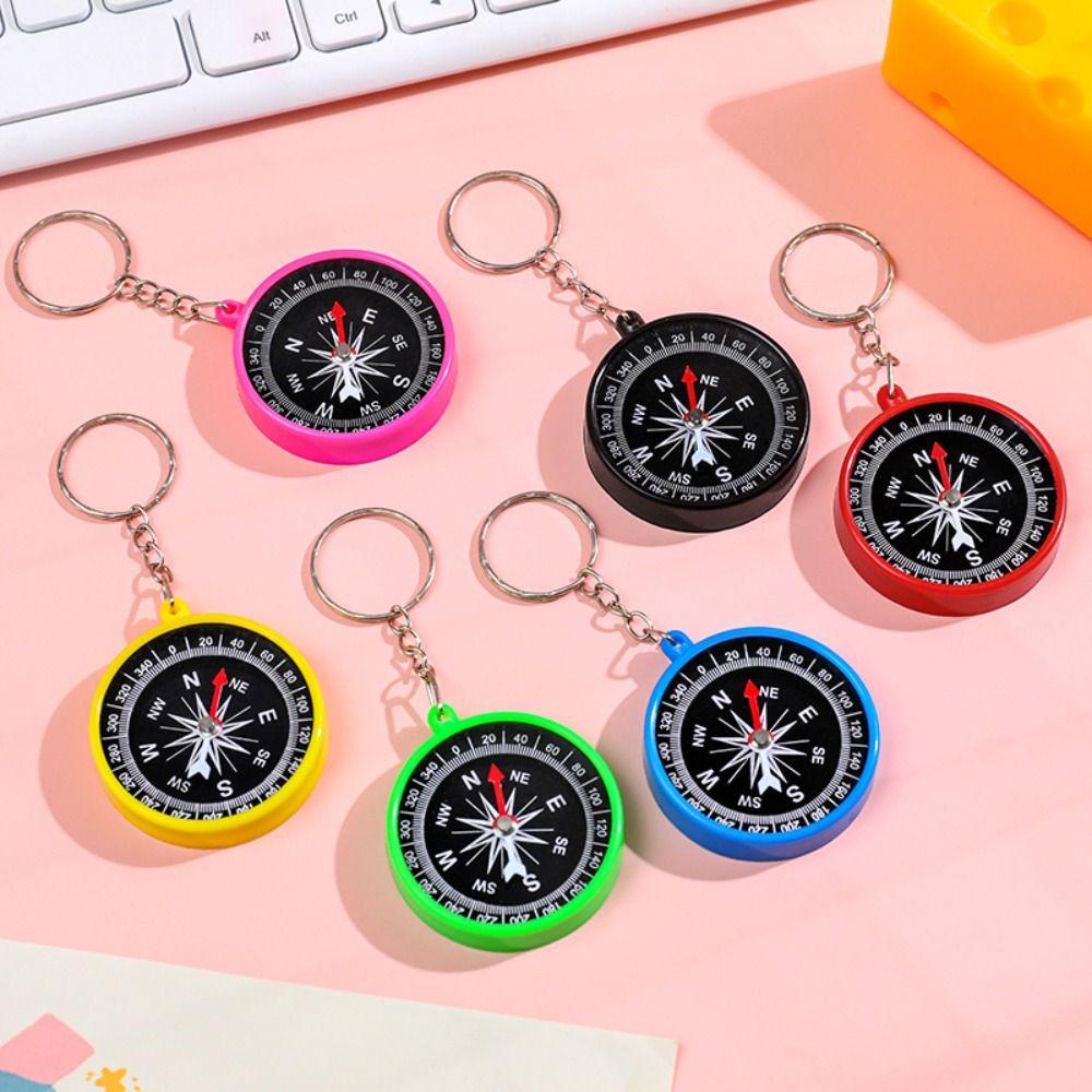 Hiking Pocket Compass Keychain Camping Navigation Tools Travel Mini Compass Pendant  Kids
