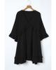 Azura Exchange Ruffled Sleeve V Neck Babydoll Mini Dress
