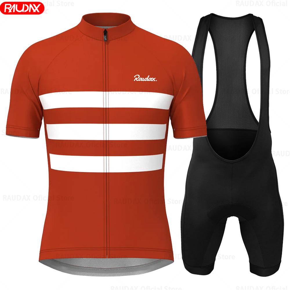 RAUDAX Cycling Jersey Set 2025 Summer Short Sleeves Quick-dry Men's Cycling Clothing MTB Bike Wear Roupa De Ciclismo Masculino
