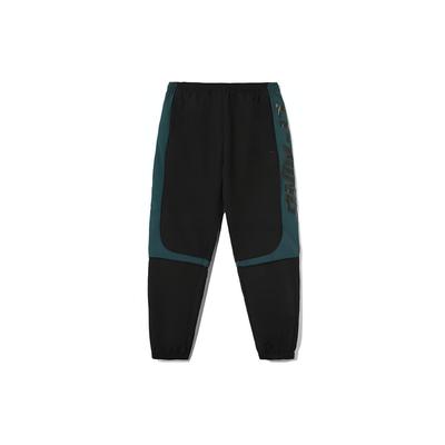 Li Ning Sports Fashion Series свободные трикотажные джоггеры с манжетами мужские джоггеры черные AYKR405-2