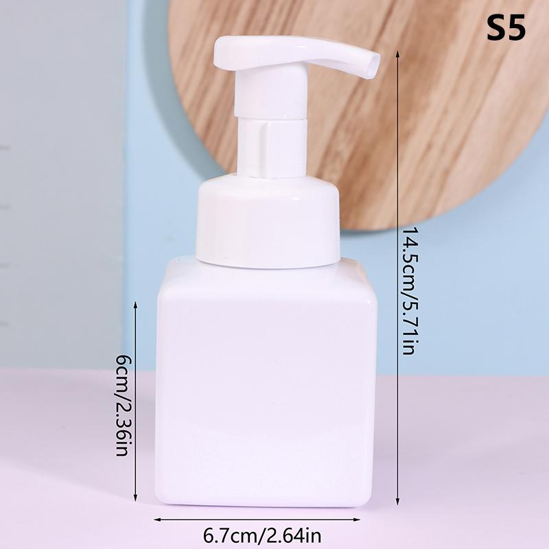 Refillable Square Mousse Foam Bottle 250/500ml Pump Liquid Soap Dispenser Hand Sanitizer Cosmetic Container for Kitchen