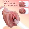 2 In 1 3D Real Vagina Anal Male Masturbator Artificial Pussy Erotic Sex Toys for Men