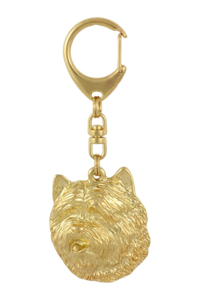 Керн-терьер - позолоченный брелок с собакой, украшение для сумочки, роскошный аксессуар от бренда Art-Dog