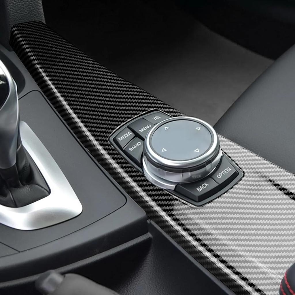 Для BMW F30 F31 F32 F34 F36 3 серии 4 серии Отделка панели мультимедиа в стиле карбона для центральной консоли 320i 328i 330i