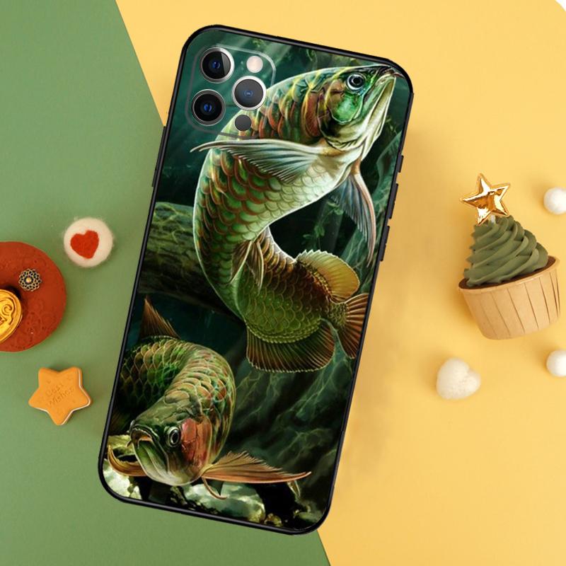 Fishing Gear Fish Phone Case For iPhone 17 16 16E 15 14 12 11 13 Pro Max 12 13 Mini 17Air Shockproof Cover