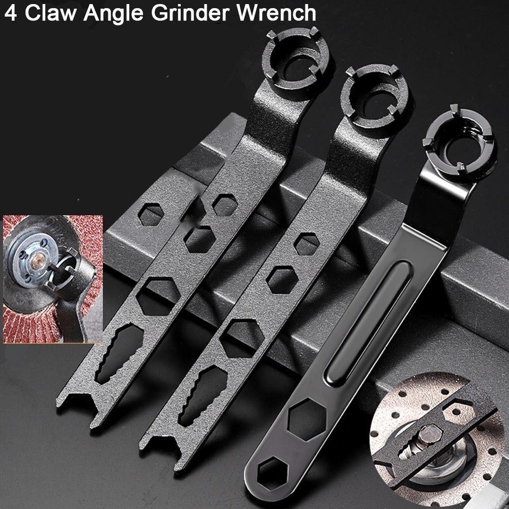 Thickened 4 Claw Angle Grinder Wrench Stable Clamping Angle Grinder Attachments  Tightening Screw