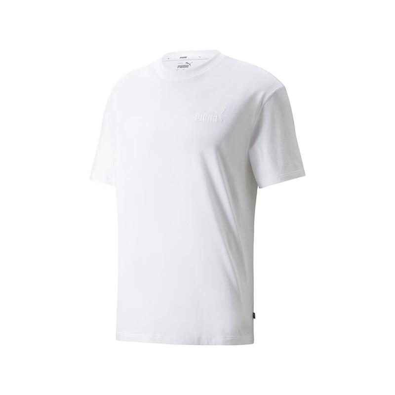 Puma Ess+ Relaxed Tee Sport Casual Round Neck Short Sleeve Men Tops White 849529-02