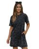 Azura Exchange Платье-футболка с леопардовым принтом и карманами