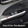 Carbon Fiber Window Control Panel Glass Lift Switch Cover Decoration Trim For Mercedes Benz C Class W206   Car Accessory