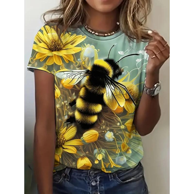 Футболки с принтом Повседневные уличные топы Camisetas Женская одежда Лето 2025 г. Футболка с коротким рукавом для женщин Ropa De Mujer Ofertas Chic