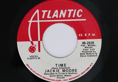 7-дюймовая пластинка JACKIE MOORE - Time 452830 ATLANTIC 1971 США Соул/Фанк Б/У