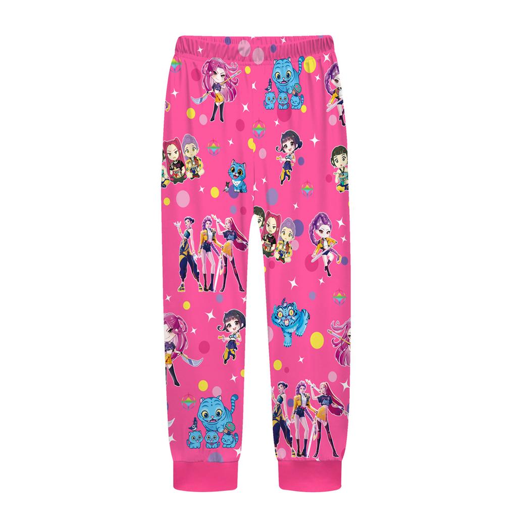 Children's Fashion Suit Skirt Round Neck Long Sleeve Top Pants