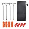 Набор из колышков и веревок для палатки из алюминиевого сплава типа 7 с молотком