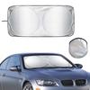 Foldable Car Front Light Sun UV Prevents Heat Easy Storage Bag Included X Sunshade, Blocking, Insulating, Protection, Protection, Deterioration,
