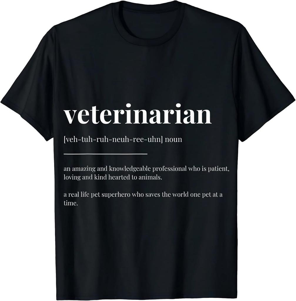 Veterinarian Definition Dictionary Design T-Shirt