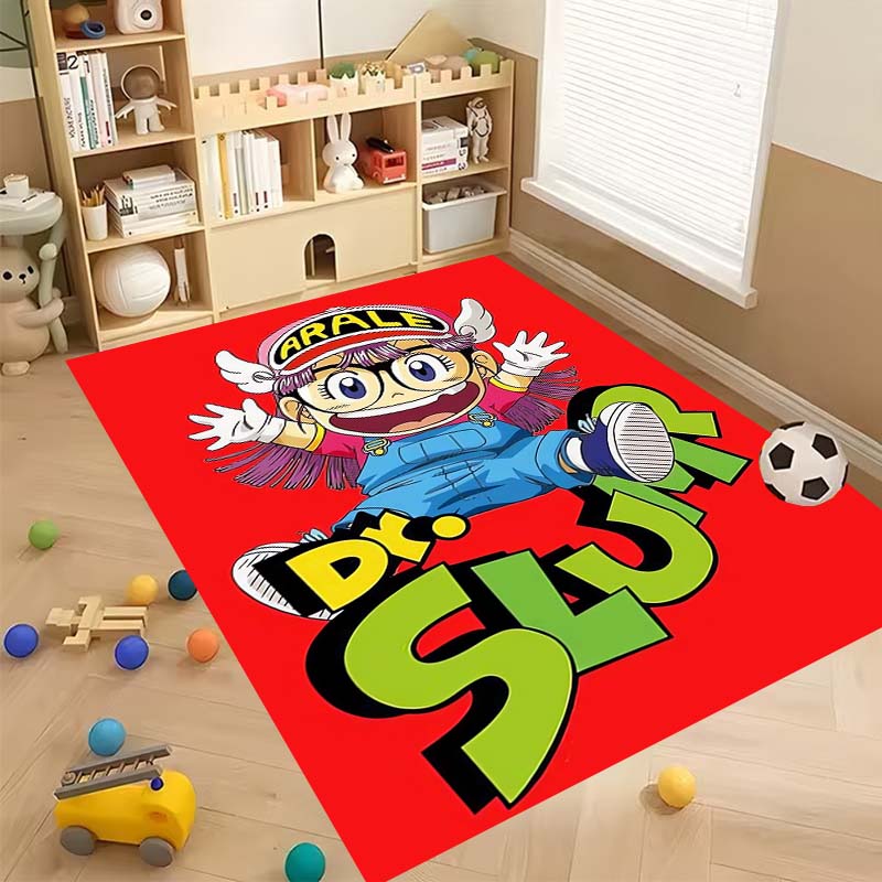 New Cartoon Dr S-Slump Arale Bathroom Rug, Soft Bedroom Floor, Home Laundry Room, Non-Slip Welcome MatCustomizable
