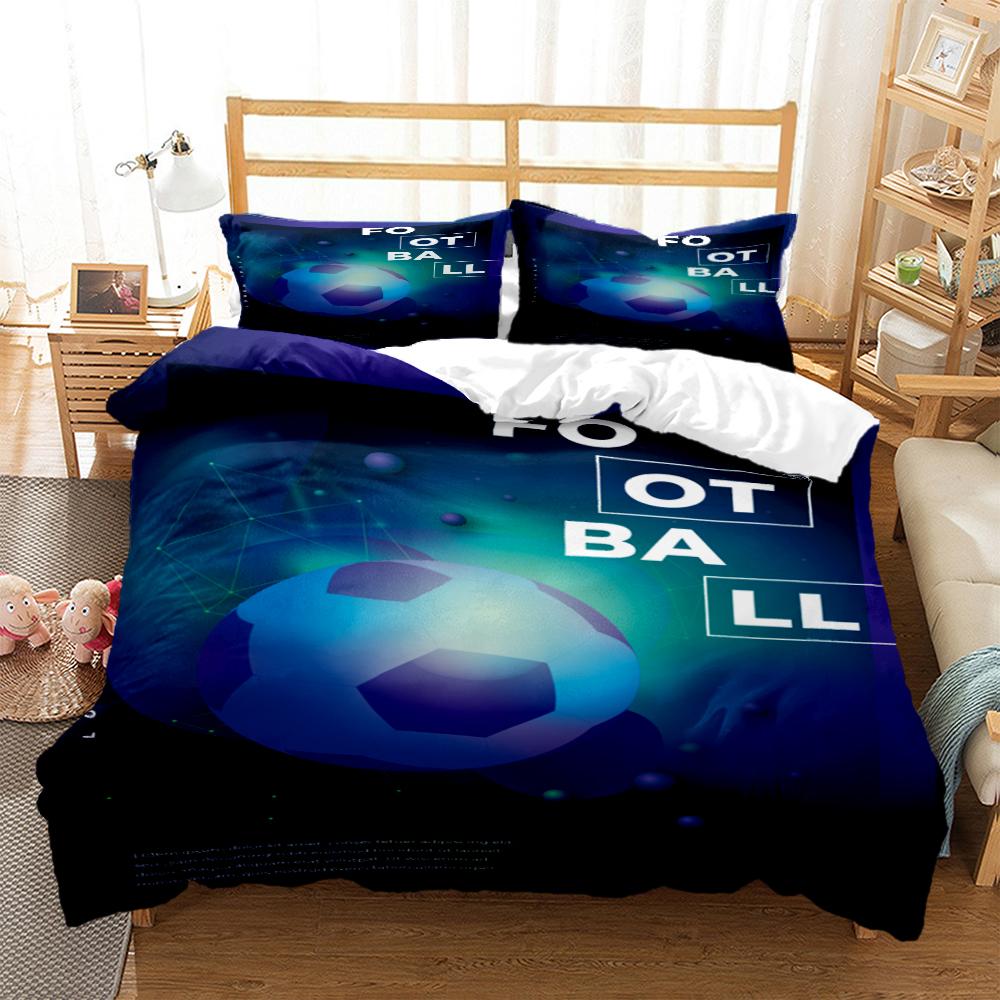 Comforter Soccer Digital Print Bedding Sets Child Boys Set For Teens King Size Bedding Set