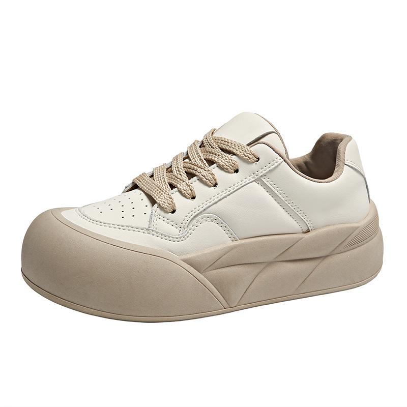 Весенние новые студенческие туфли Ins Модные туфли Универсальные туфли на платформе Повседневная обувь Весна и осень