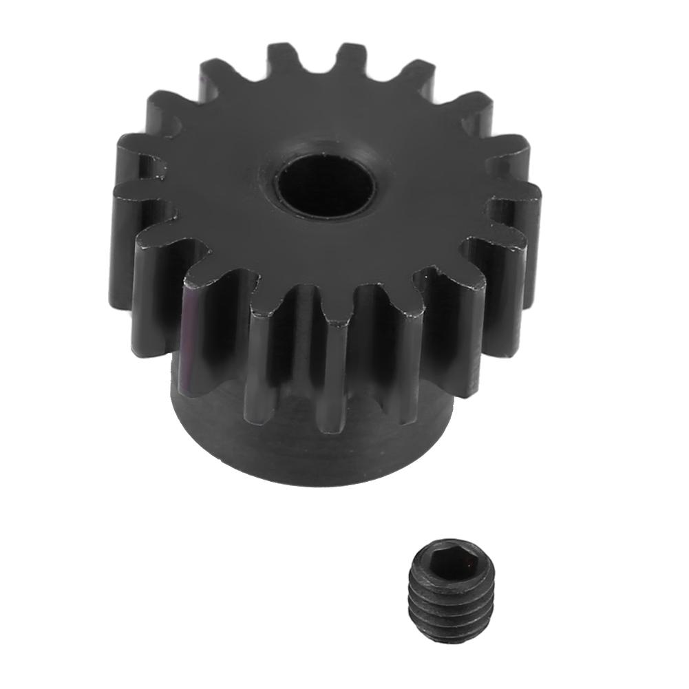Steel Metal Motor Pinion Gear 17T 0.8 Module for HIMOTO E10MTLE10MTE10BP 110 RC Car (Black)