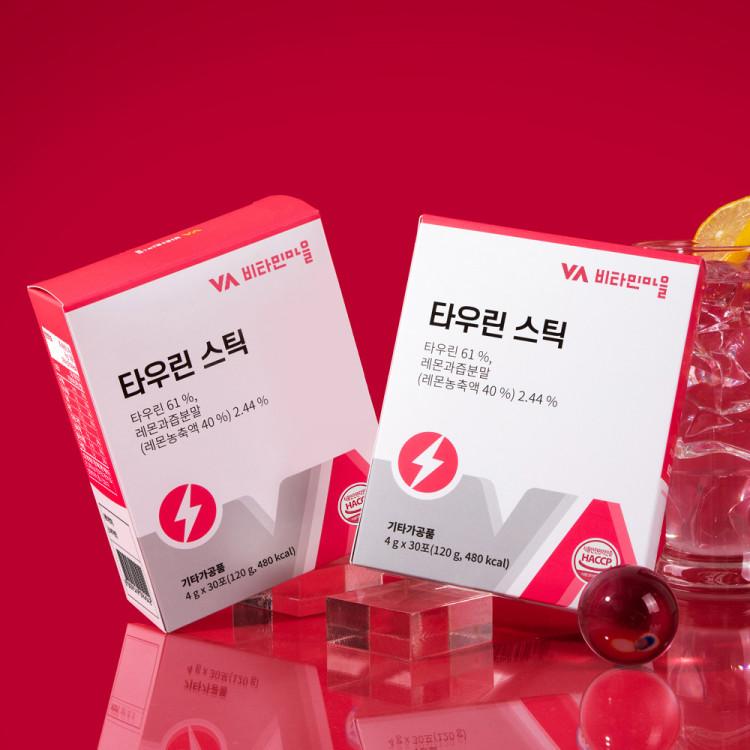Vitamin Village Витаминно-минеральный стикер с высоким содержанием таурина, 30 упаковок x 3 коробки, корейское здоровье