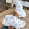 Women's Casual Shoes 2025 Butterfly Print White Sneakers Summer Outwear Breathable Mesh Shoes Zapatillas De Mujer Size 36 43